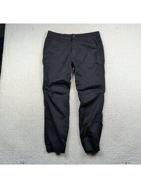 Tentree 10 Tree Black Pants Chino Jogger Men’s Sz 36 Drawstring Preppy Outdoor